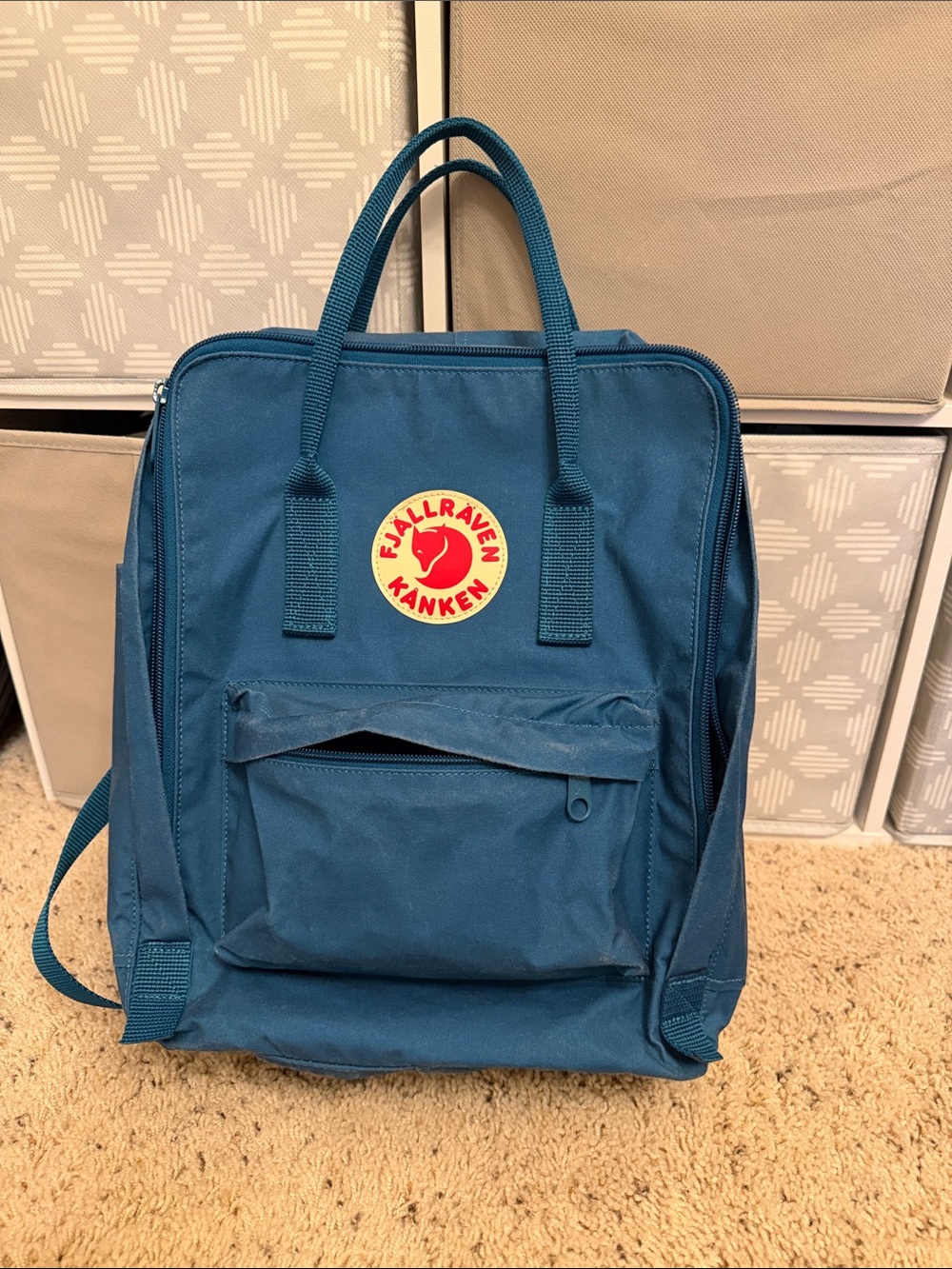 Fjallraven Kånken Backpack in Teal Blue